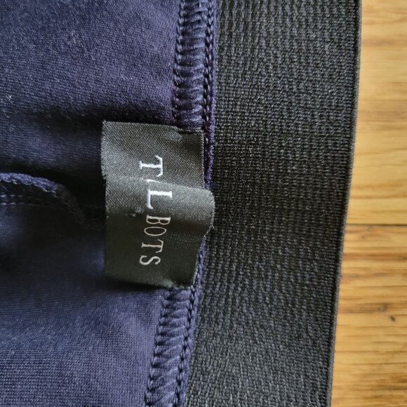 Talbots Soho Ankle Pant Womens Navy Blue Stretch Leggings Size 2 - Picture 4 of 4